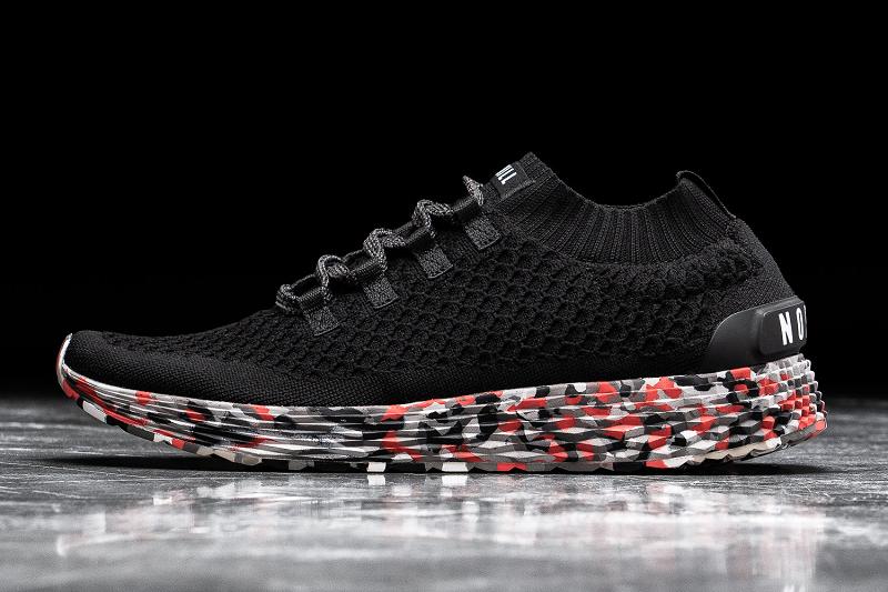 Men's Nobull Wild Storm Knit Running Shoes Black | SG V1977R